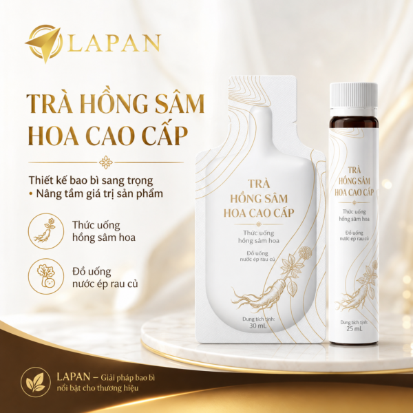: Bạn tìm giải pháp bao bì cho trà hồng sâm hoa, nước ép rau củ? LAPAN phân tích ưu điểm túi dầm 30ml và chai 25ml cao cấp giúp bảo quản hoạt chất và tối ưu chi phí. Xem ngay!