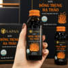 Lọ đựng đông trùng hạ thảo 100ml Lapan màu đen nắp cam kèm hộp bao bì cao cấp