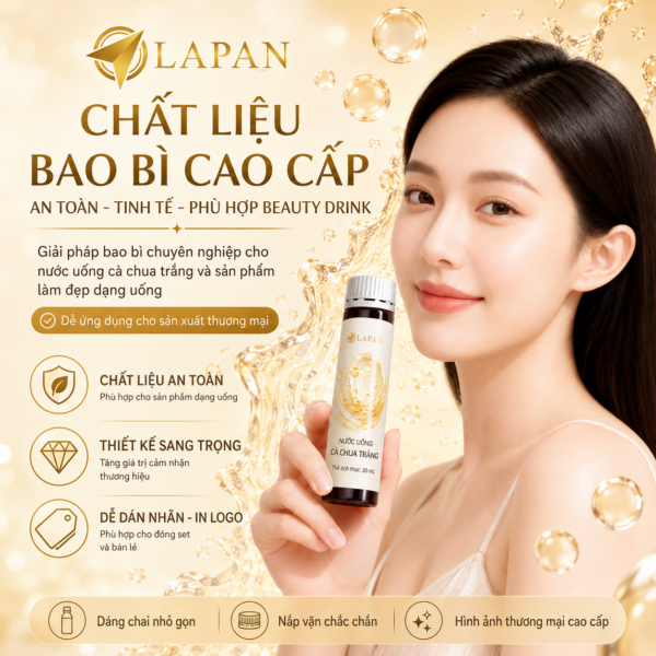 Chai lọ đựng nước uống Collagen Peptide thực vật 30ml cho beauty drink cao cấp